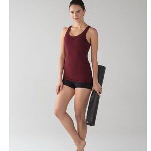 Lululemon Reveal Racerback In Deep Rouge Size Medium